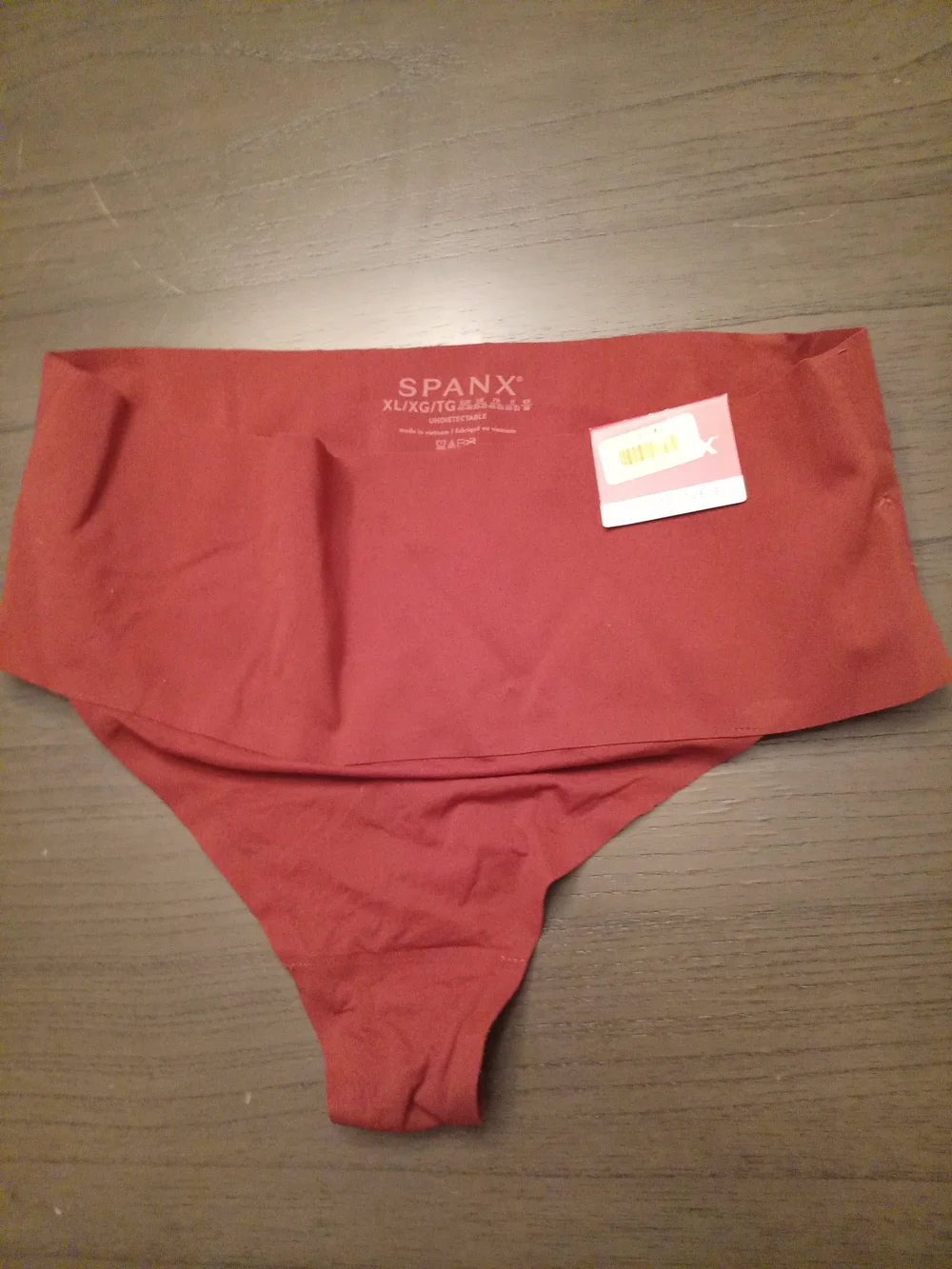 Spanx Seamless High-Waist Thong - Brick Red